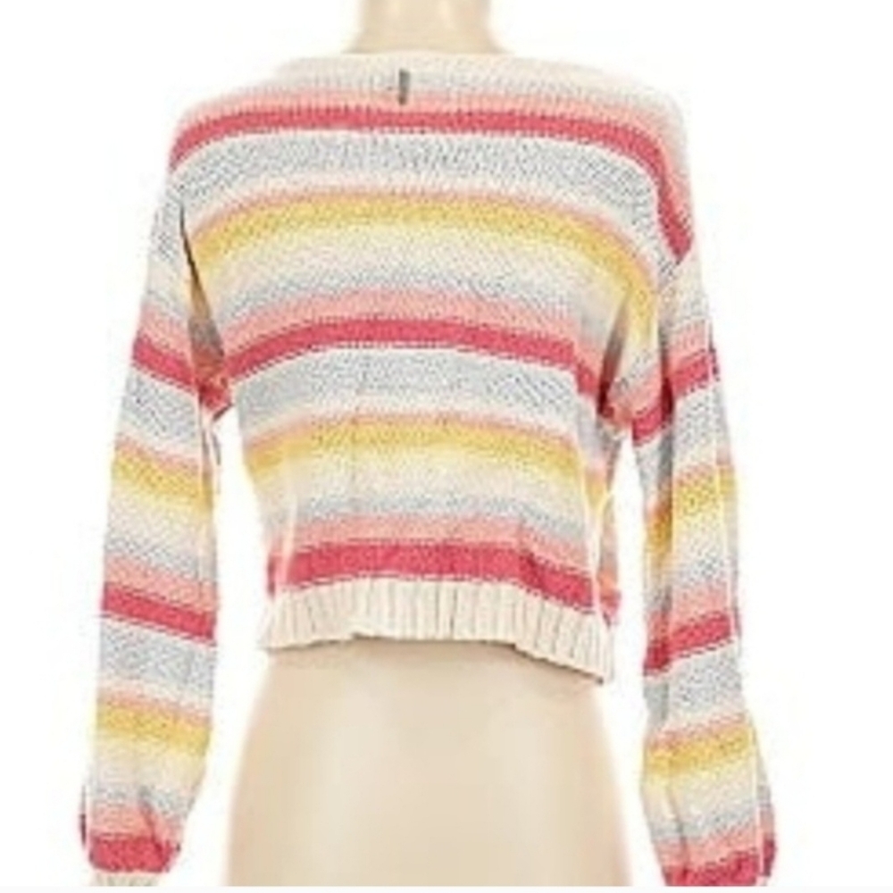 Billabong Pastel Striped Knit Sweater